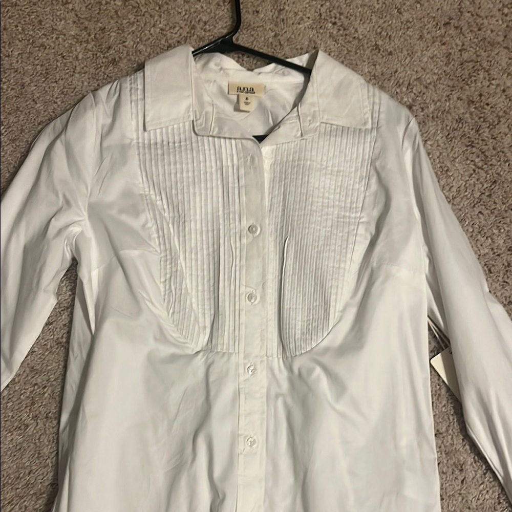 a.n.a White Button Down Shirt - Picture 2 of 4